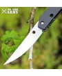 Satin Tactical Folding Knife, Carbon Fiber Handle