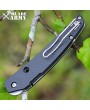 Satin Tactical Folding Knife, Carbon Fiber Handle