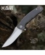 Frame Lock Tactical Folding Knife - Gray Titanium Handle