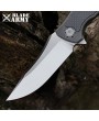 Frame Lock Tactical Folding Knife - Gray Titanium Handle