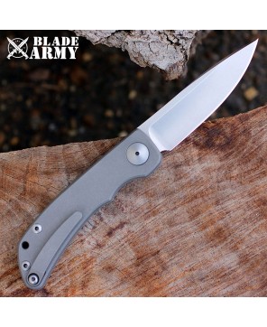 Blade Army Tactical Folding Knife - Titanium Handle