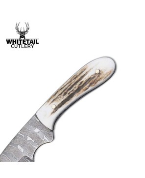 Whitetail Cutlery Field Slab Knife, Damascus