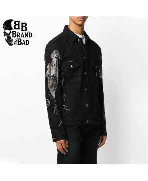 BB Skull Denim Jacket for Men