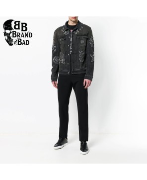 BB Skull Denim Jacket by Philipp Plein