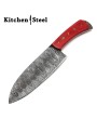 Damascus Chef Knife, Koa Wood Handle