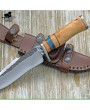 Exotic Leopard Wood Bowie Knife