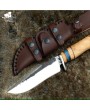 Exotic Leopard Wood Bowie Knife