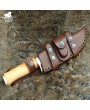 Exotic Leopard Wood Bowie Knife