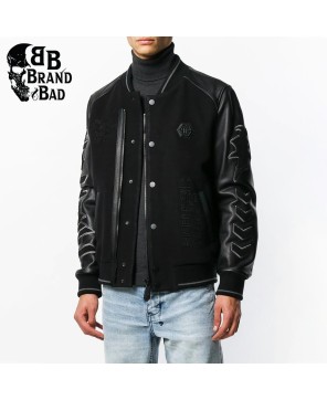 Handmade Patch Bomber Jacket for Men’s