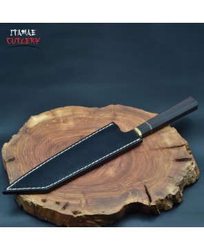 Stainless Steel Chef Knife, African Black Tree Handle