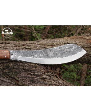 Almazan® Custom Handmade Hunting Knife with Wood Handle