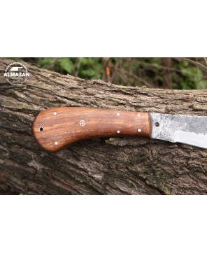 Almazan® Custom Handmade Hunting Knife with Wood Handle