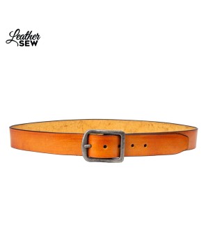 Classic Tan Leather Belt for Men