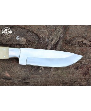 Almazan® Custom Stainless Steel Chef Knife with Bone Handle