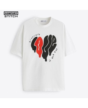 Heart Print Tee: Style & Comfort