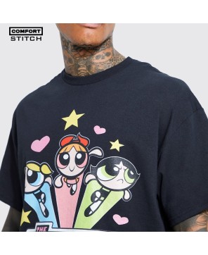 Oversized Powerpuff Tee: Comfort & Style