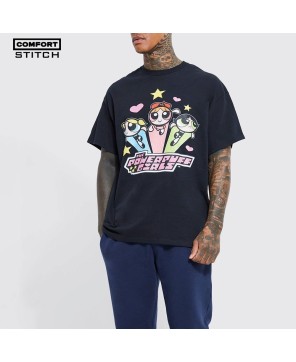 Oversized Powerpuff Tee: Comfort & Style