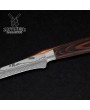 Fish Knife Flexible Blade Color Wood Handle With Sheath