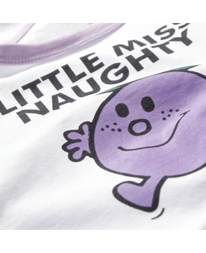 Little Miss White Comfort Stitch T-Shirt