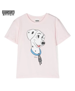 Cartoon Print Light Pink Tee