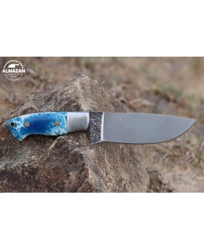 Almazan® Custom Handmade Hunting Knife with Resin Sheet Handle