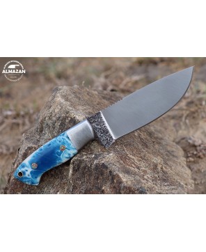 Almazan® Custom Handmade Hunting Knife with Resin Sheet Handle