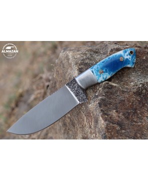 Almazan® Custom Handmade Hunting Knife with Resin Sheet Handle