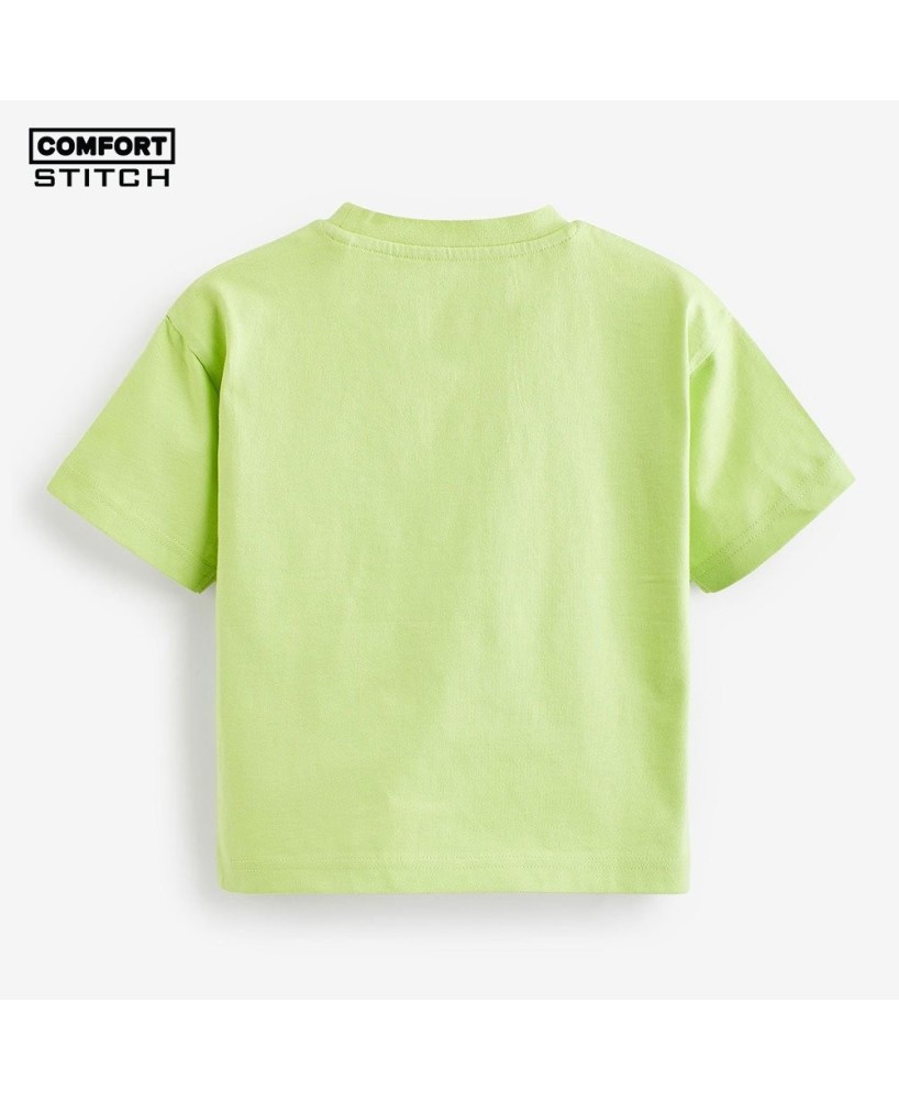 Mickey Mouse Lime Green Short Sleeve  T-Shirt (3yrs-8yrs)