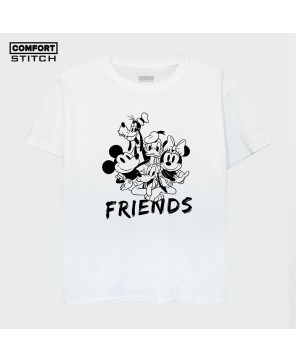 Disney Mickey Mouse Friends Boys White T-Shirt (3-16yrs)