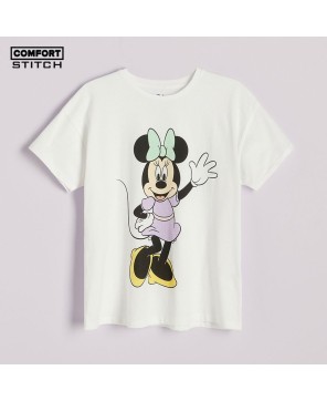 Minnie Mouse-Printed T-Shirt