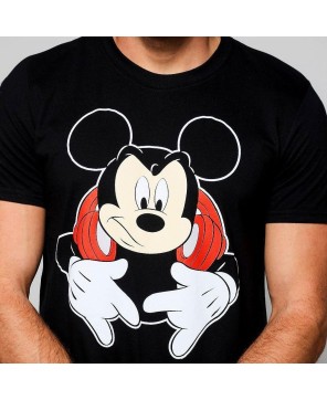 Black DJ Mickey Mouse Tee