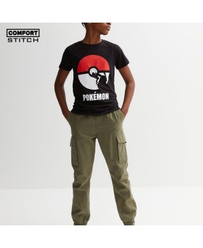 Black Pokémon Ball Logo T-Shirt