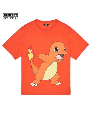 Orange/Pokémon Oversize Tee