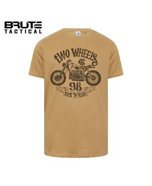 Two Wheels' Graphic Print T-Shirt