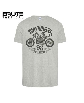 Two Wheels' Graphic Print T-Shirt