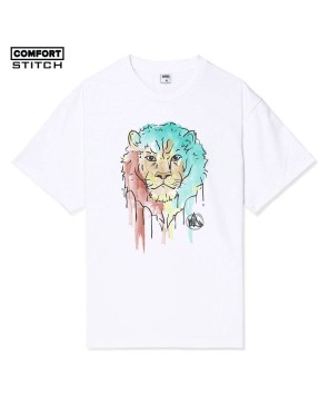  'Lion' Graphic Print T-Shirt