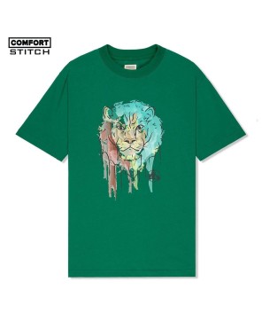  'Lion' Graphic Print T-Shirt