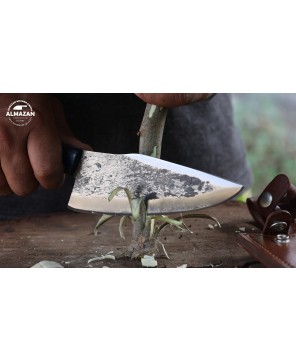 Almazan® Handmade Hunting Knife | Carbon Steel Blade