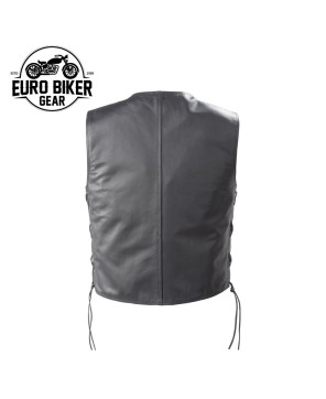 Euro Biker Gear Leather Vest