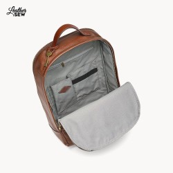 Premium Leather Laptop Backpack