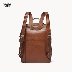 Premium Leather Laptop Backpack