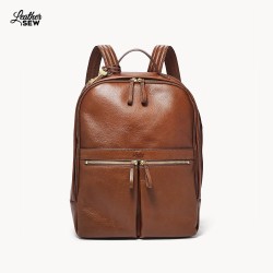 Premium Leather Laptop Backpack