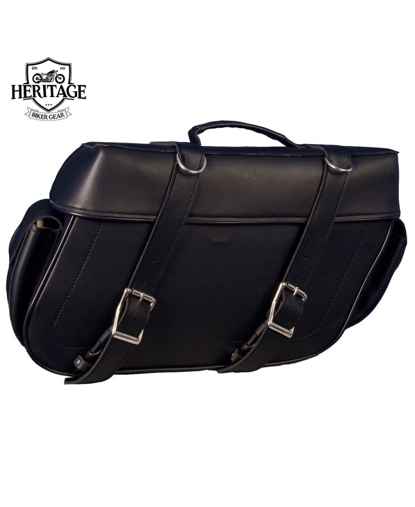 Extra Large PVC Saddle Bags - Hot Leather