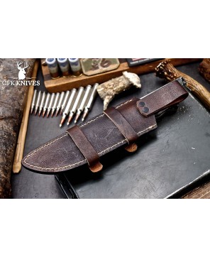 Handcrafted Sheep Horn Bushcraft Knife