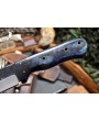 Blue Camel Bone Bushcraft Knife | Premium Carbon Steel