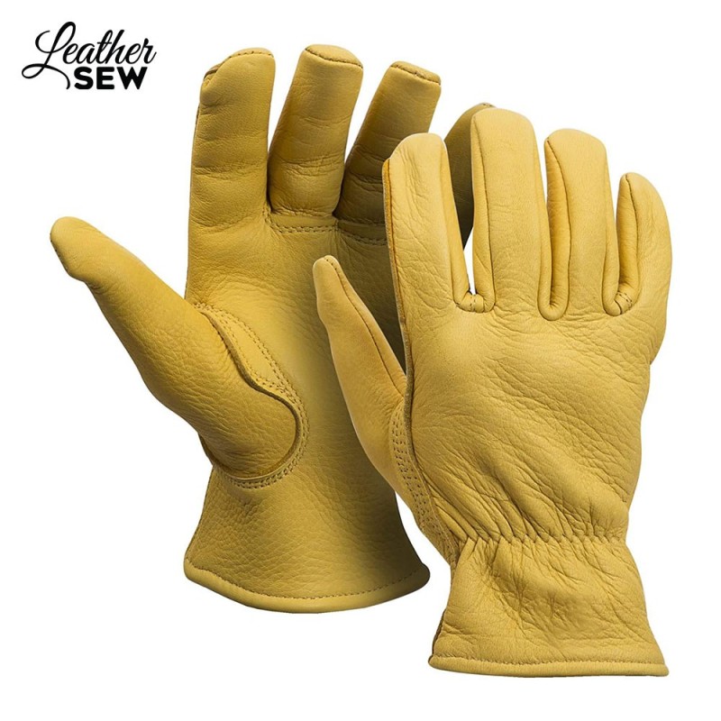 Deerskin Leather Gloves with Thinsulate Lining