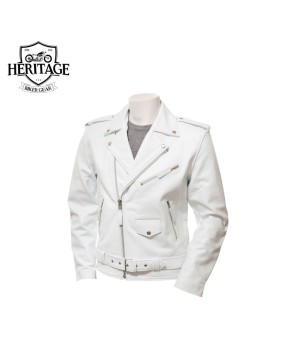 Full Sleeve Men's Leather Biker Jacket