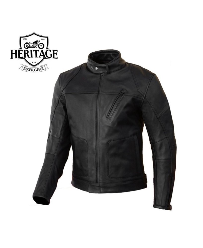 Gable Waterproof Leather Biker Jacket for Men