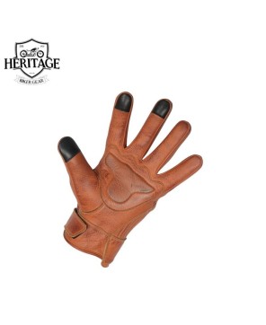 Genuine Perforated Motorcycle Leather Gloves