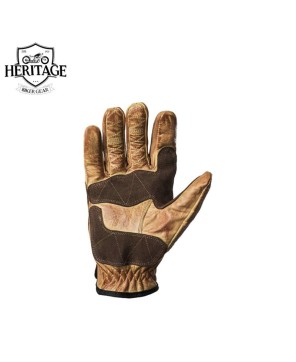 Heritage Perforated Cowhide Motorcycle Gloves